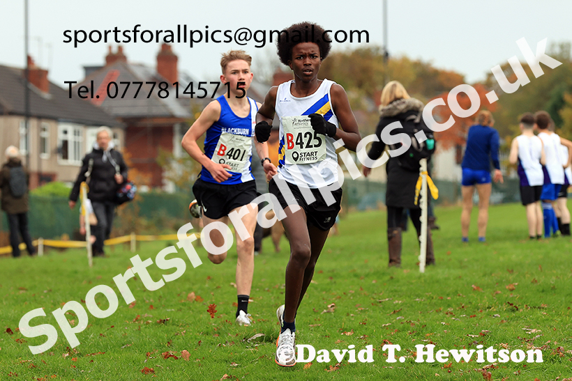 Mens under-17s, 2024 Northern Cross Country Relays, Graves Park, Sheffield.   Photo: David T. Hewitson/Sports for All Pics